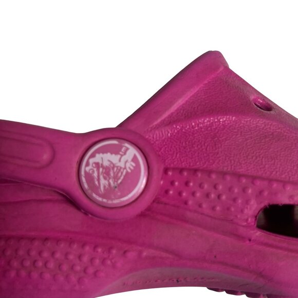 Crocs Kids Clogs Disney Charms Pink Lightweight Size Child 8 - Picture 9 of 11